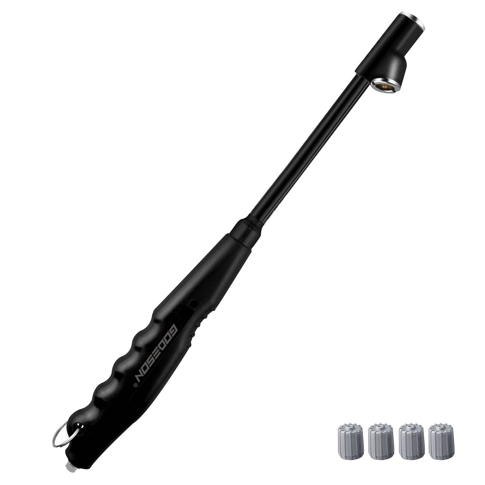 GODESON Truck Tire Pressure Gauge,10-150 PSI Dual Head Air Gauge with PVC Handle for Dually Tires and Schrader Valve, Accurate Analog 13.3" Tire Pressure Checker for Car, SUV, RV, Motorcycle (Black)