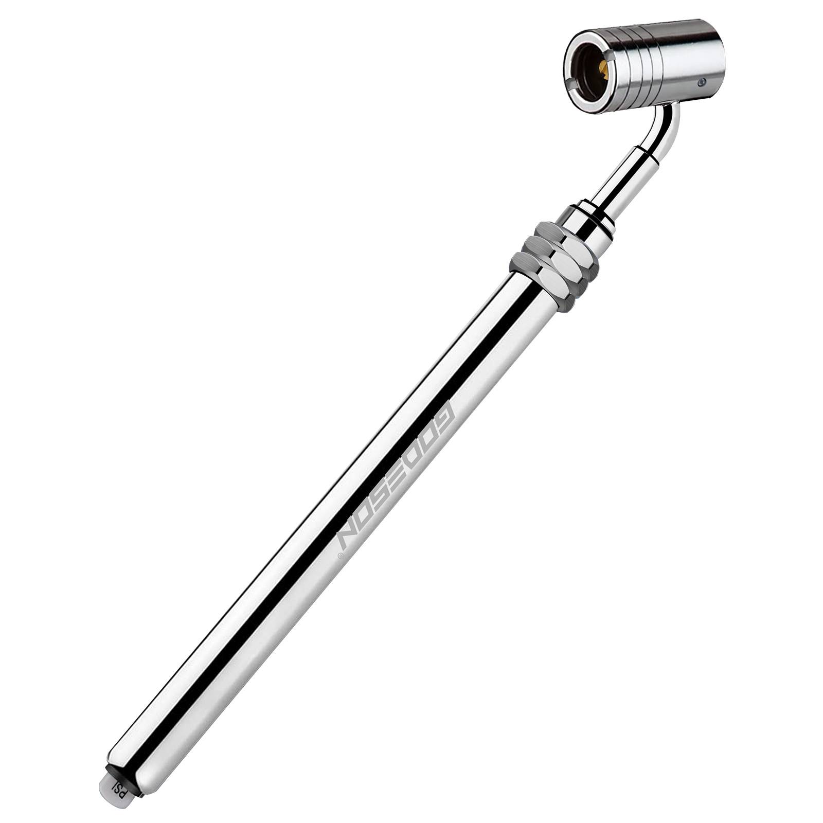 Gassa di pressione del pneumatico a foro di Godeson pesante, 10-150 psi e 12v1 (.485  -26) cali dei pneumatici-360 ° girate, manometro per aria di grado pro per camion di grandi dimensioni, trattori, veicoli per attrezzature pesanti