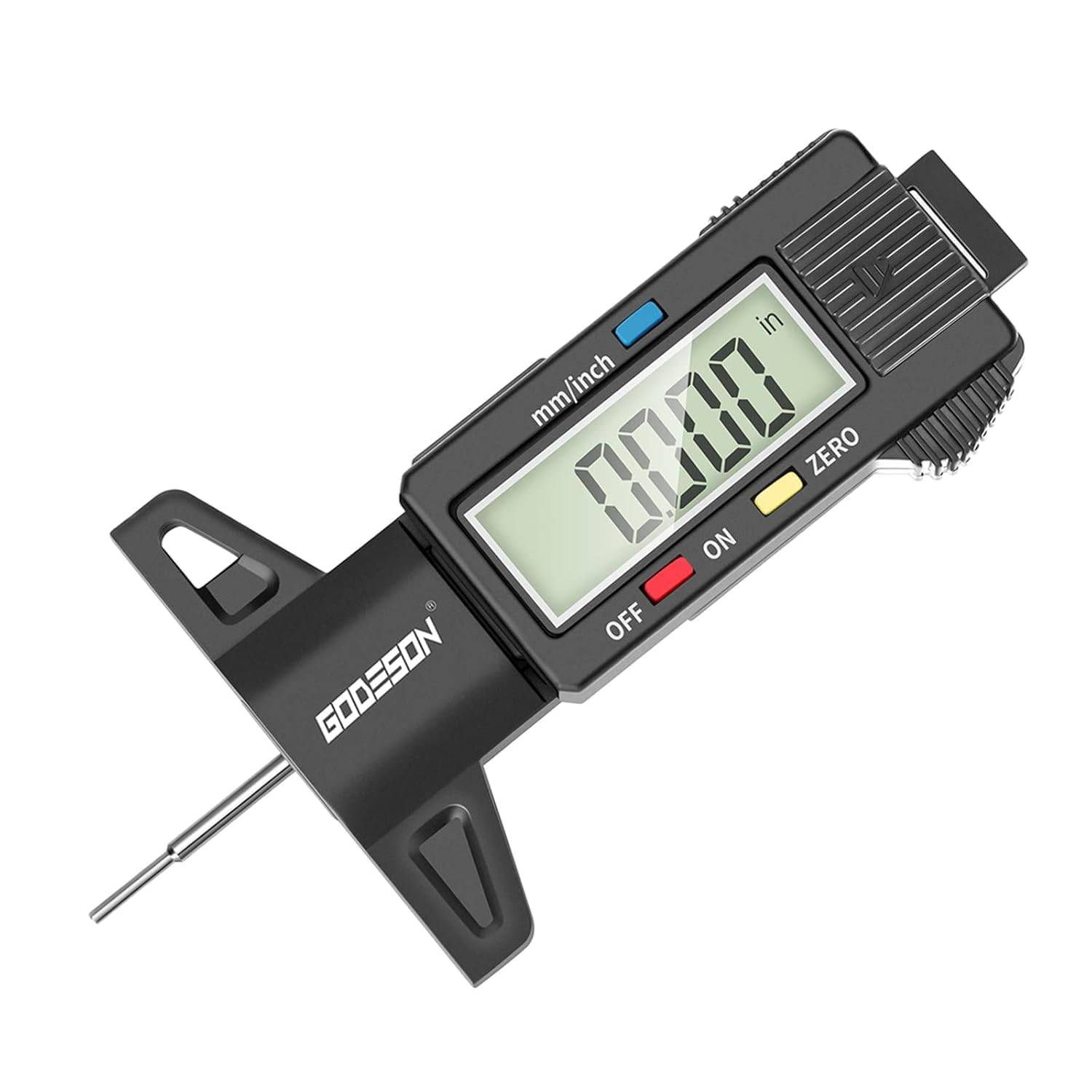 Gadeson Digital Tread Depth Gauge UK, 0-25,4 mm di guai di pneumatici digitale con display LCD di grandi dimensioni e strumento di misurazione della profondità del battistrada per auto, camion, moto