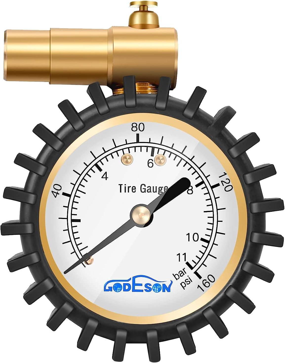 GODESON Presta Tire Pressure Gauge, Presta Valve Tire Pressure Gauge